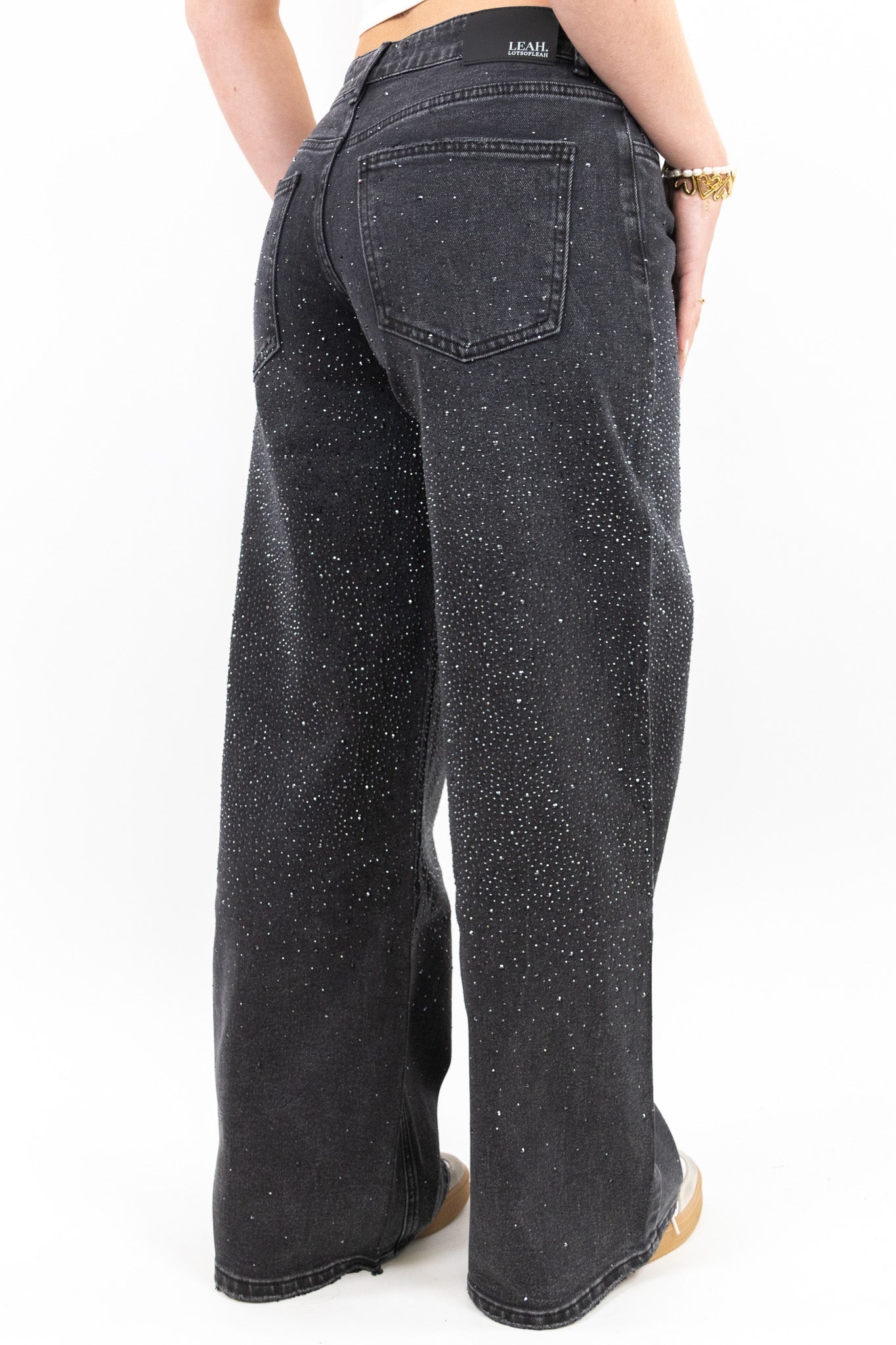 Eria | Glitzernde Baggy-Jeans