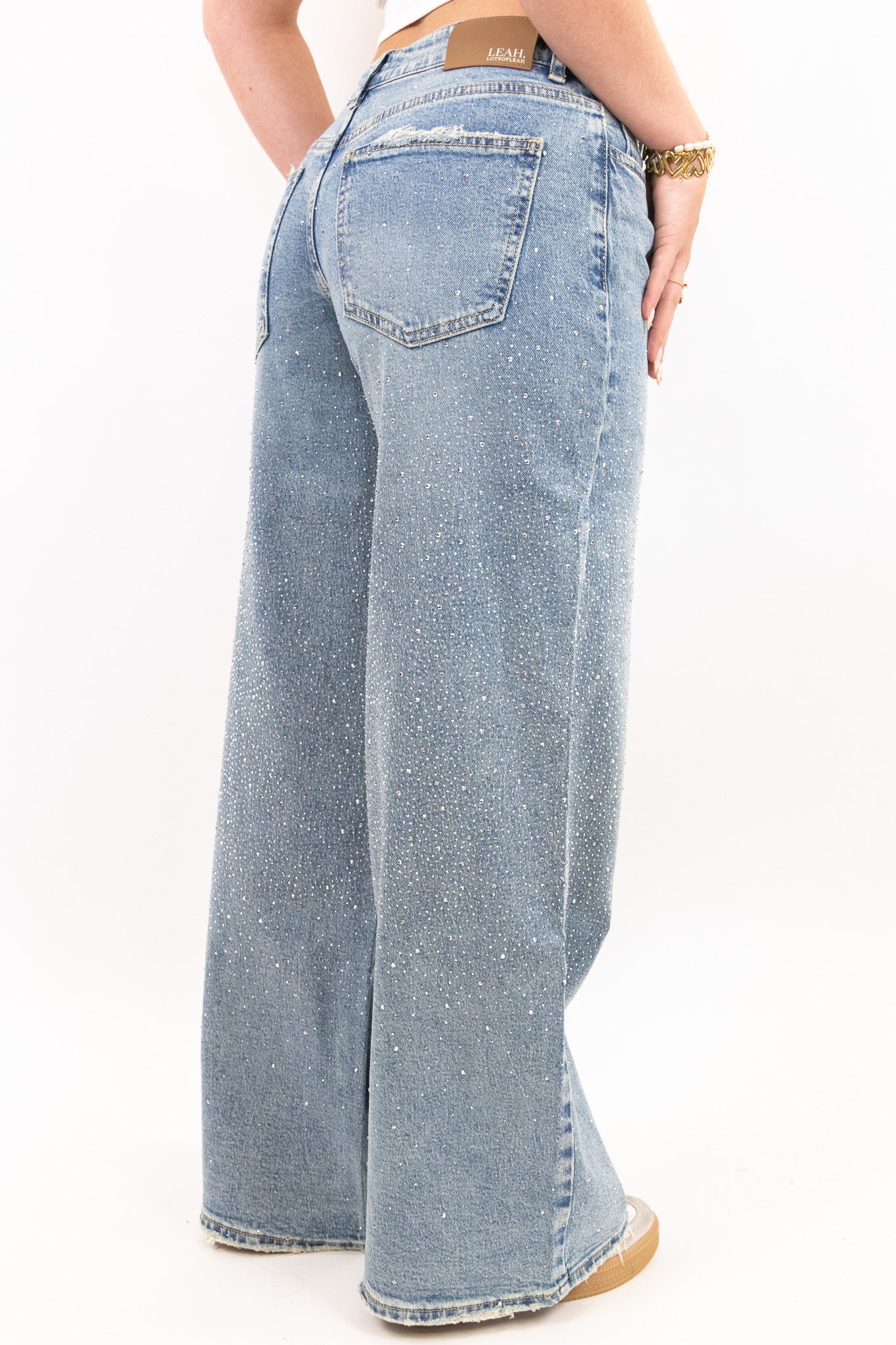 Eria | Glitzernde Baggy-Jeans