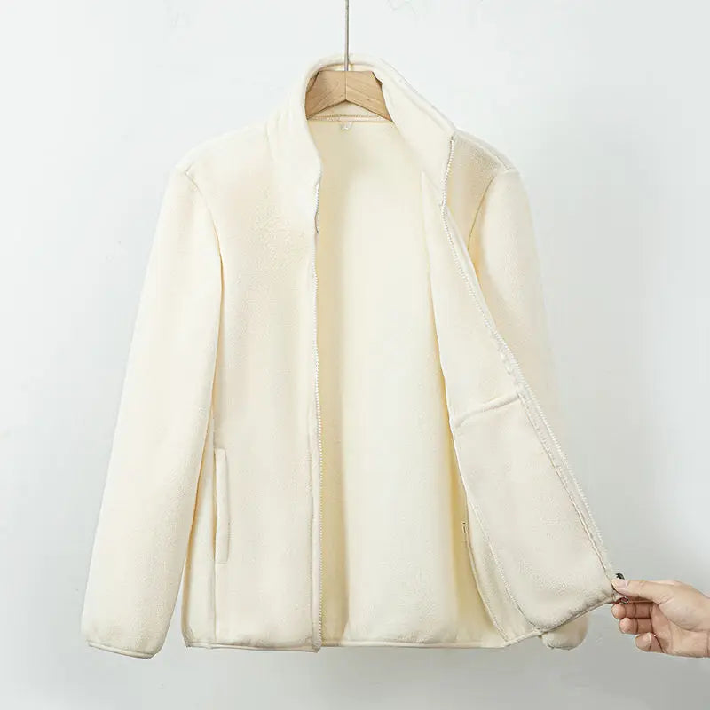 Daviana | Weiche Fleecejacke mit Reißverschluss