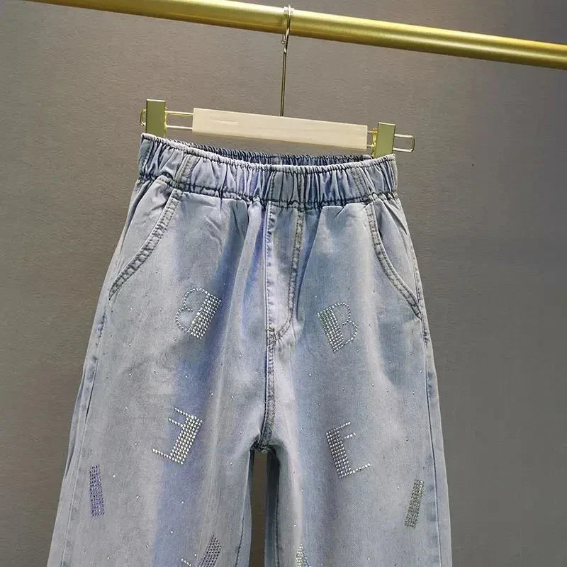 Terra | Glitzernde Stretch-Jeans