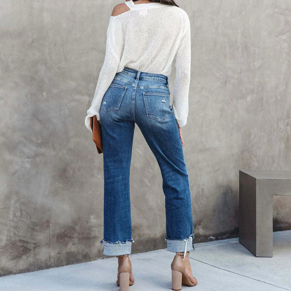 Thelma | Klassische Straight-Leg-Jeans