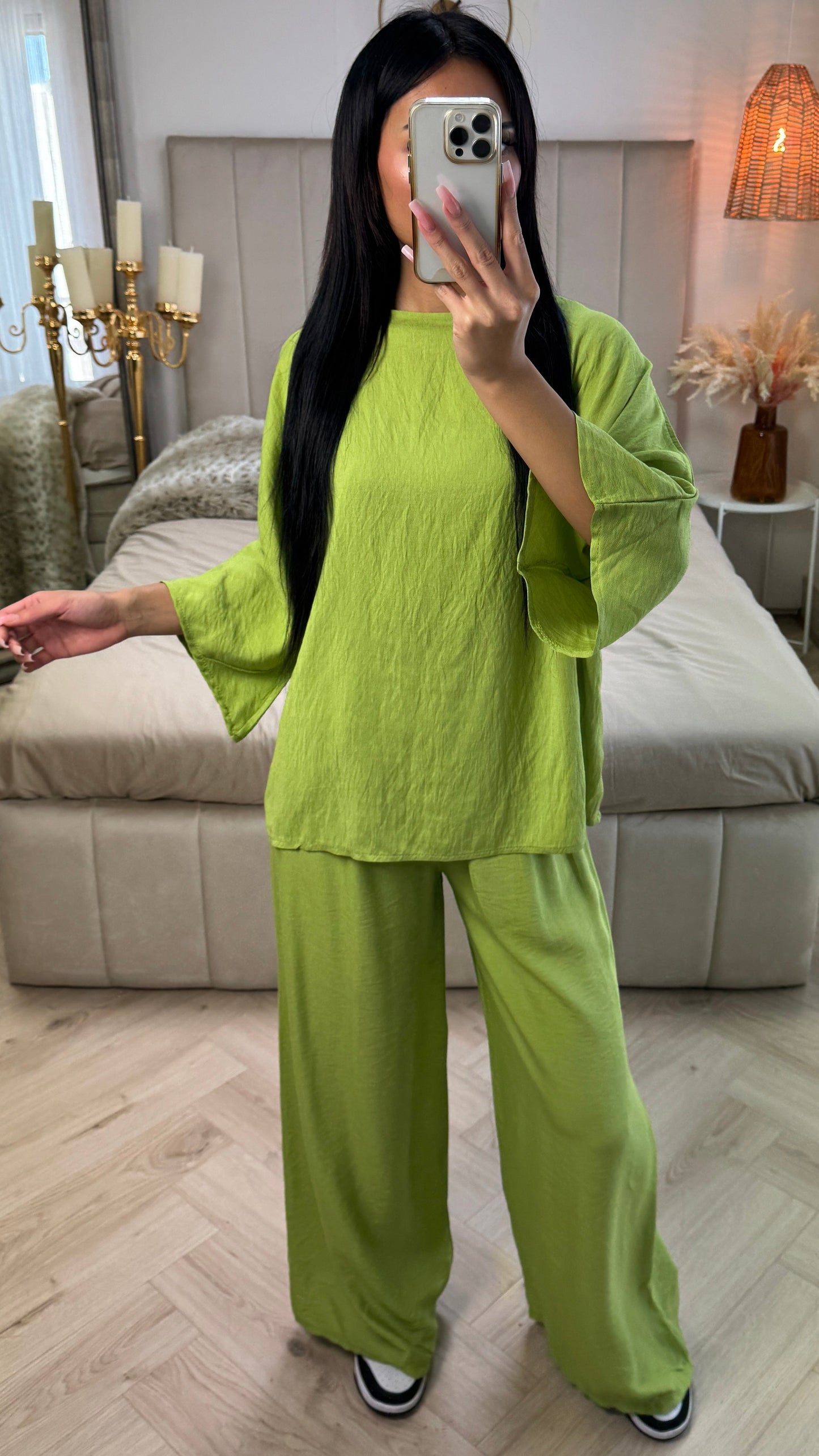 Rossi | Weite Hosen und Oberteil mit weiten Ärmeln