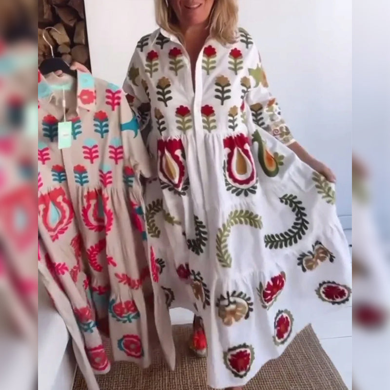 Zia | Kleid mit floralem Grafikdruck