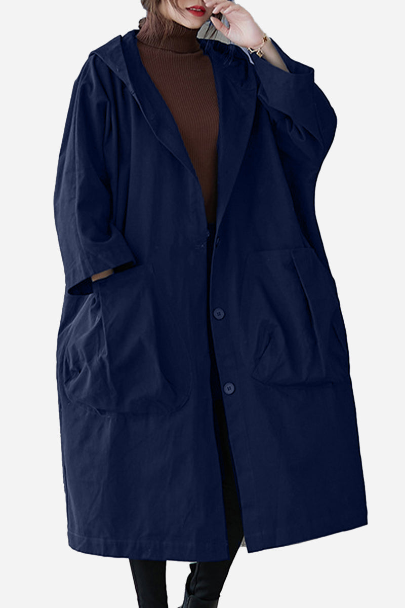 Nida | Oversize-Windjacke in Burgunderrot