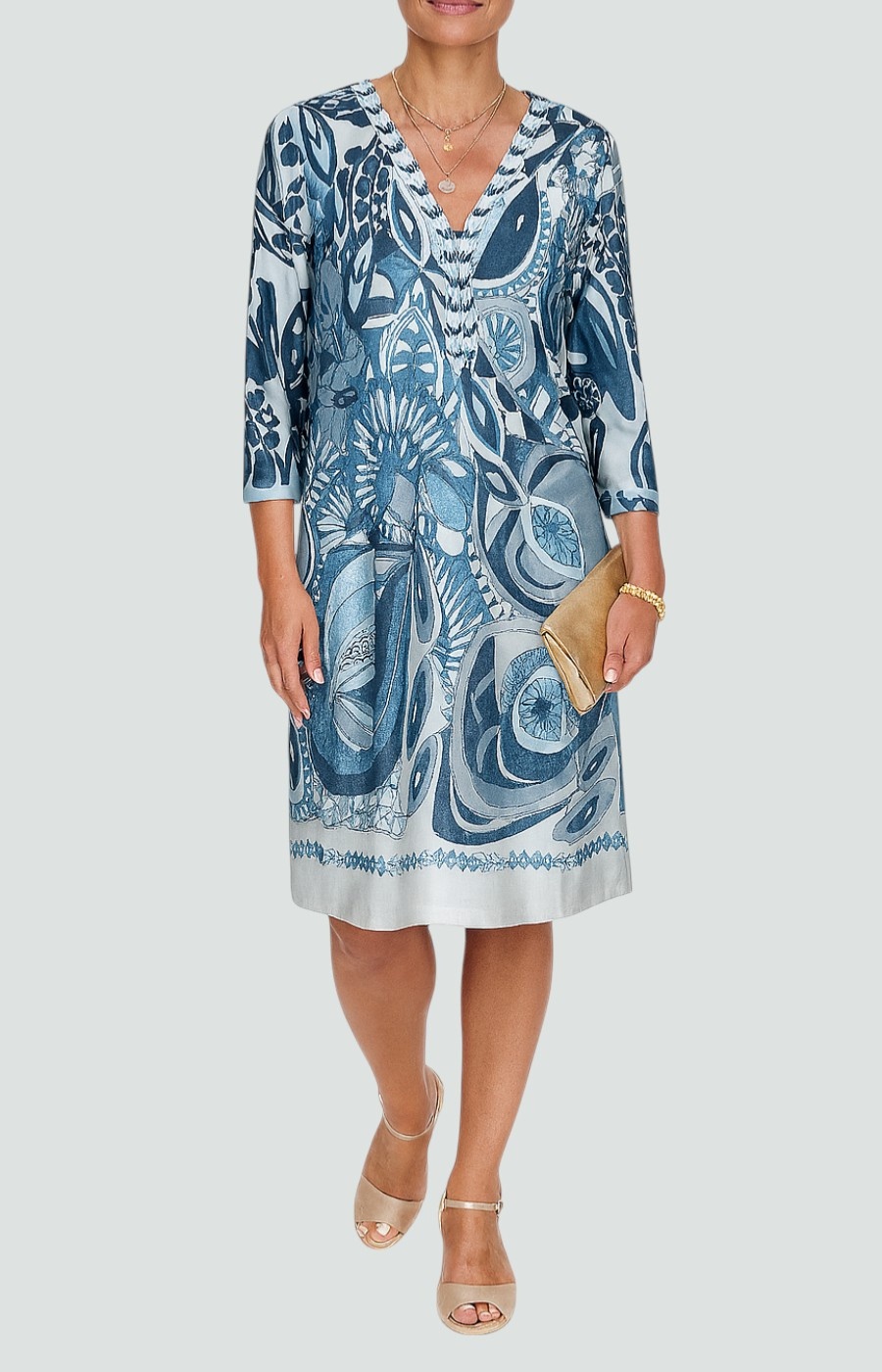 Hale | Abstraktes Print-Minikleid