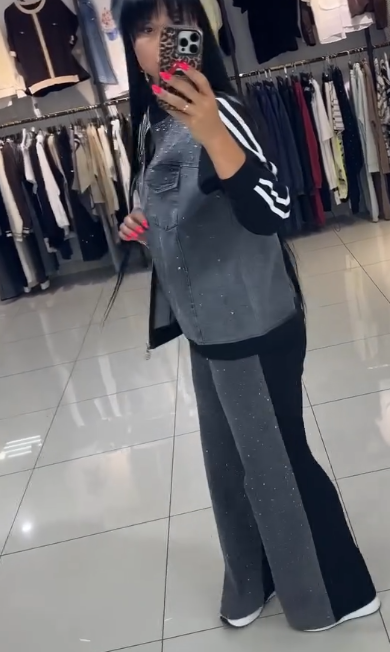 Melany | Damen-Outfit, Jeansjacke & Hose, lässig & bequem