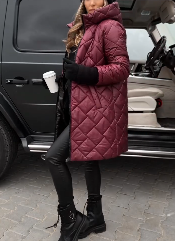 Labicea | Modische gesteppte Damenjacke mit Kapuze