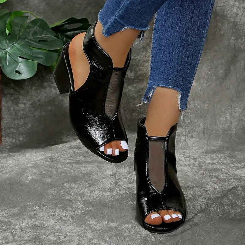 Jessa | Römische Slip-on-Sandalen