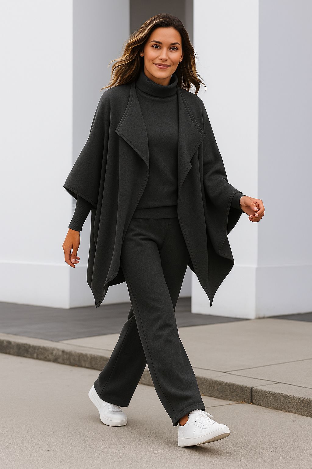 Lella | Strick-Set mit Strickjacke, Oberteil und Hose