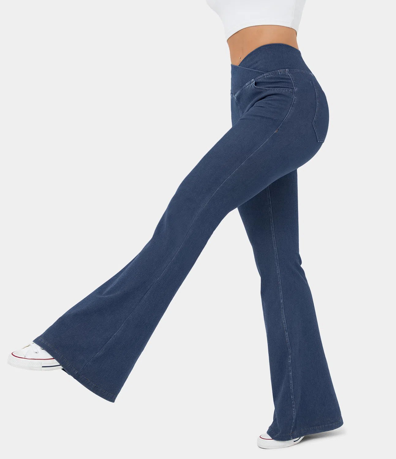 Zaira™ | Hochtaillierte Stretch-Flare-Hose