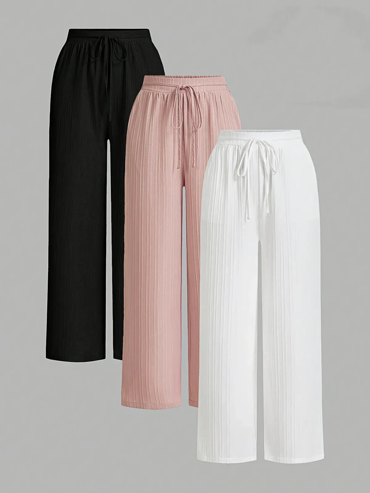 Demi | praktischer 3er-Pack Bundfaltenhosen für Damen