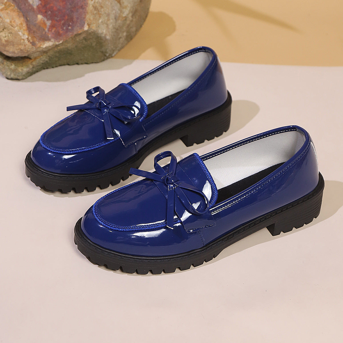 Kina | Damen-Loafers mit Blockabsatz