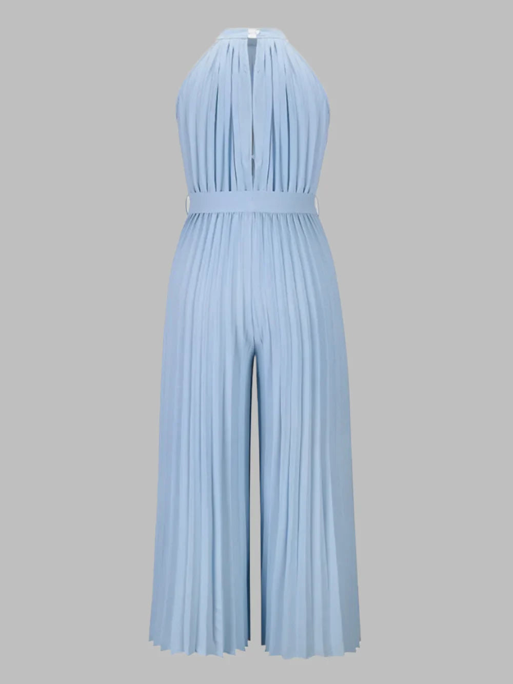 Elen | Plissierter Jumpsuit mit Neckholder-Ausschnitt