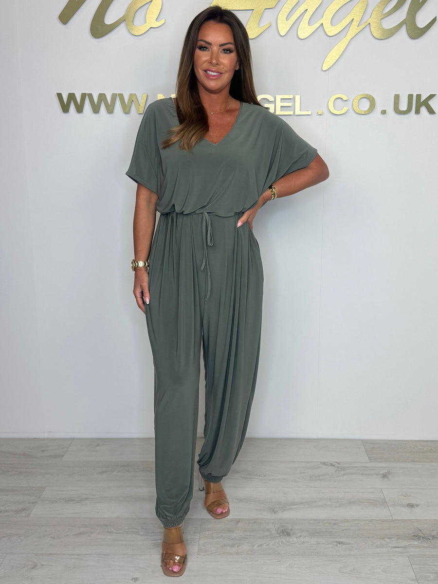 Rezel | V-Ausschnitt-Overall aus Baumwolle