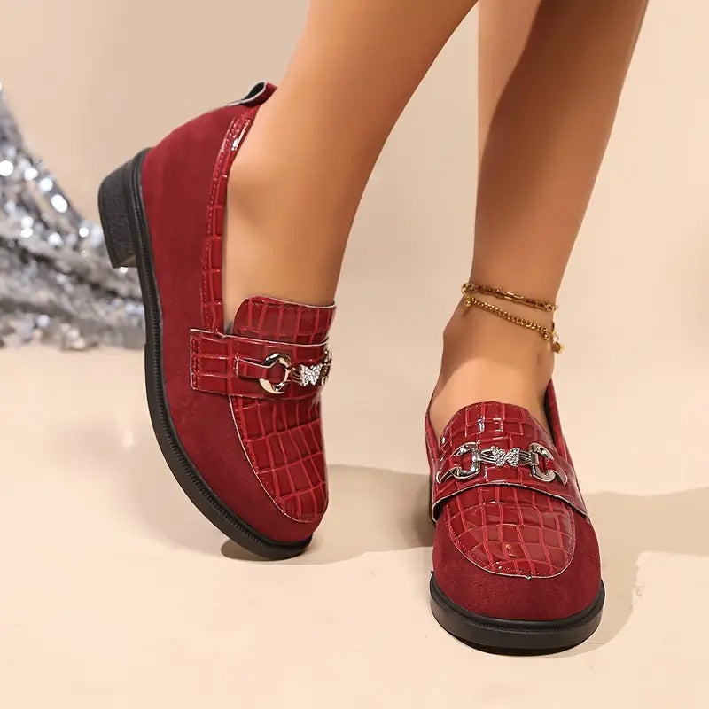 Jinna | Damen-Loafer mit Metallkette