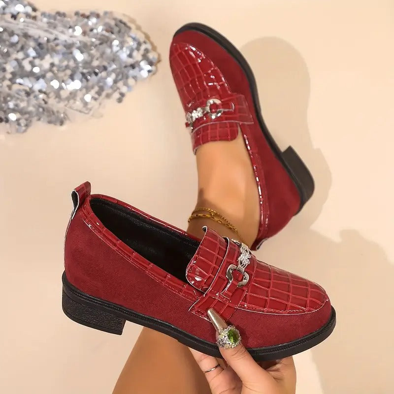 Jinna | Damen-Loafer mit Metallkette