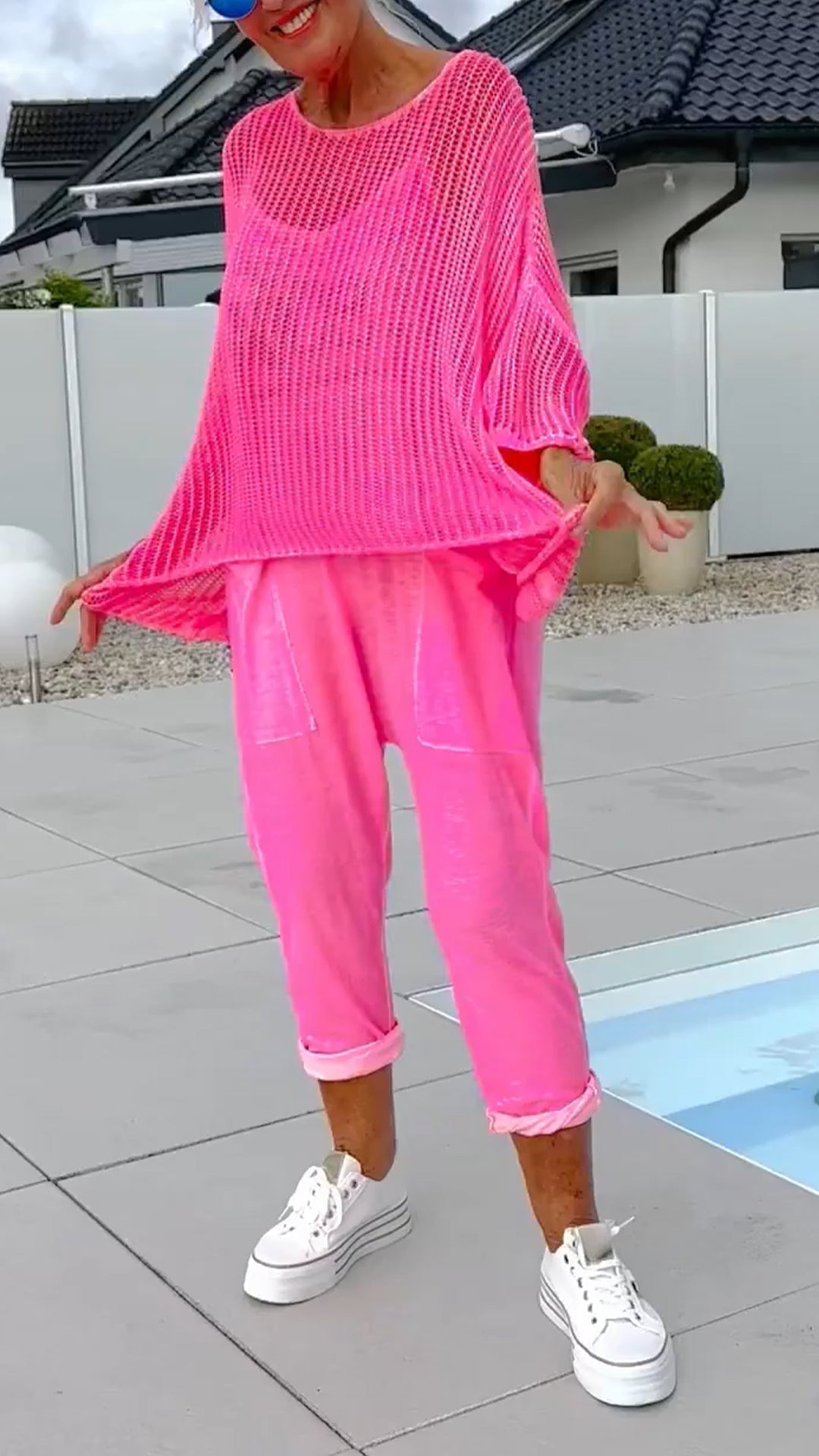 Zalia | Bedruckter Jumpsuit mit Rückenausschnitt