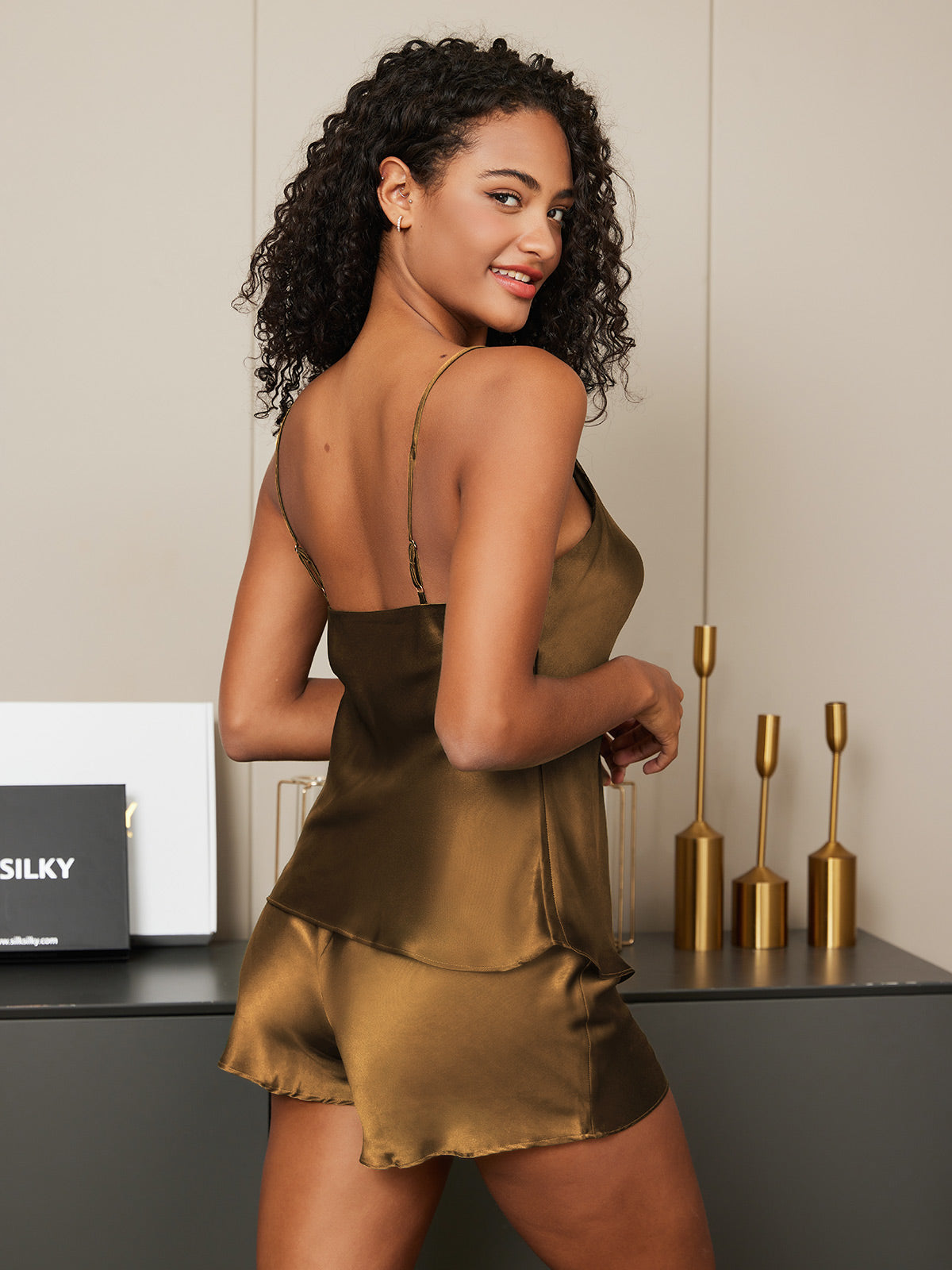 Julie | elegantes Bodysuit-Set aus reiner Seide