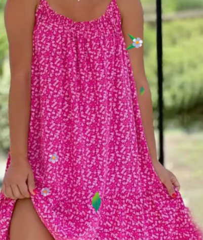 Florena | Luftiges Blumenkleid mit Trägern