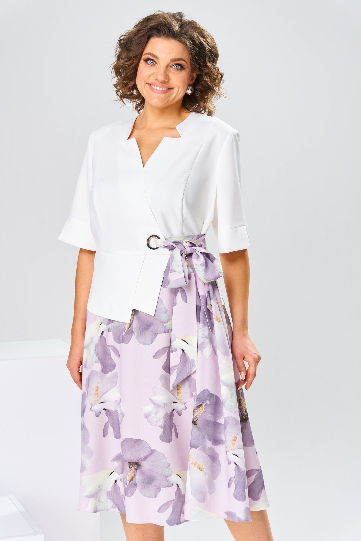 Marjorie | hochwertiges Kleid mit Baumwoll-Seiden-Mix