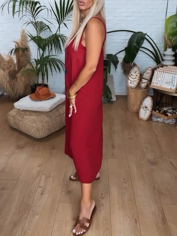 Kresha | Damen Handgelenkkleid mit Rundhalsausschnitt