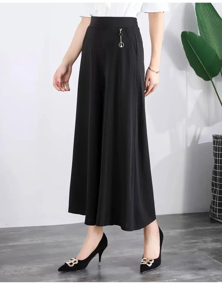 Geneva | Leichte Ice Silk Cropped Pants für den Sommer