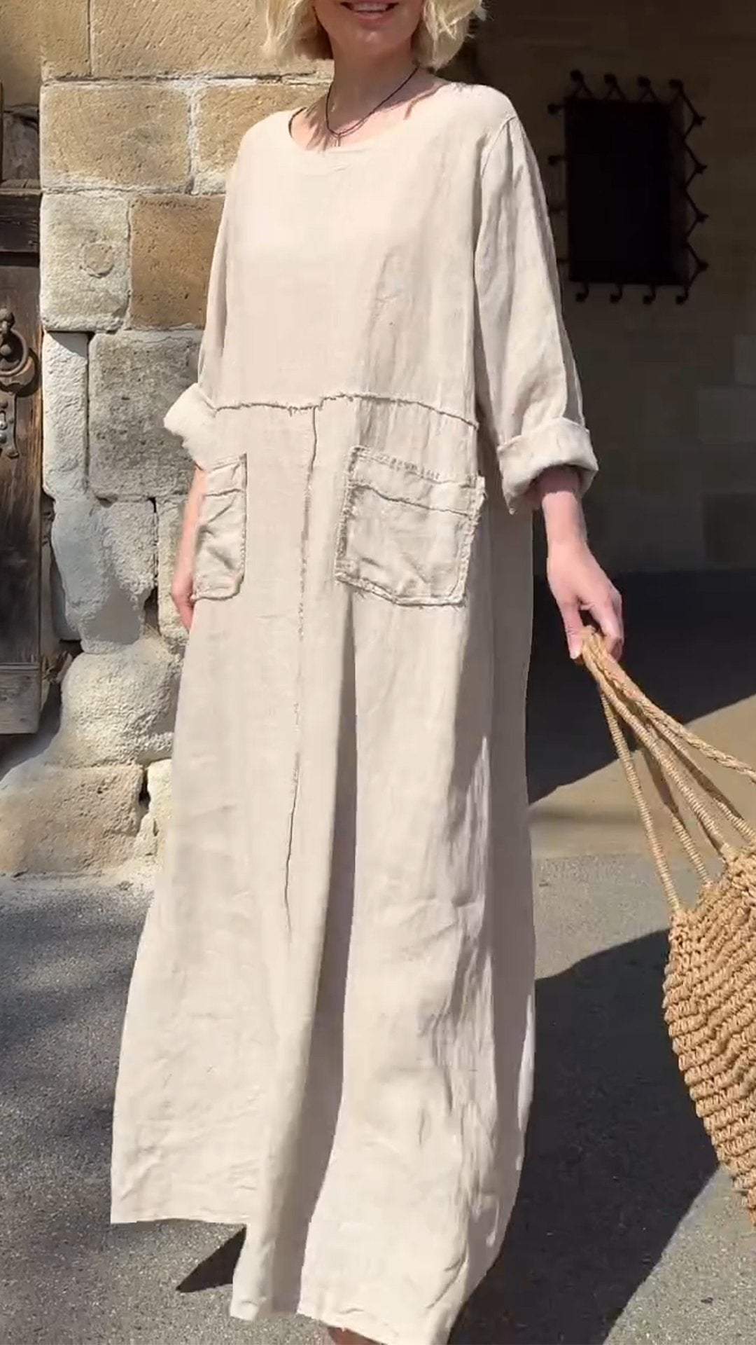 Yancy | Übergroßes Boho-Patchwork-Kleid