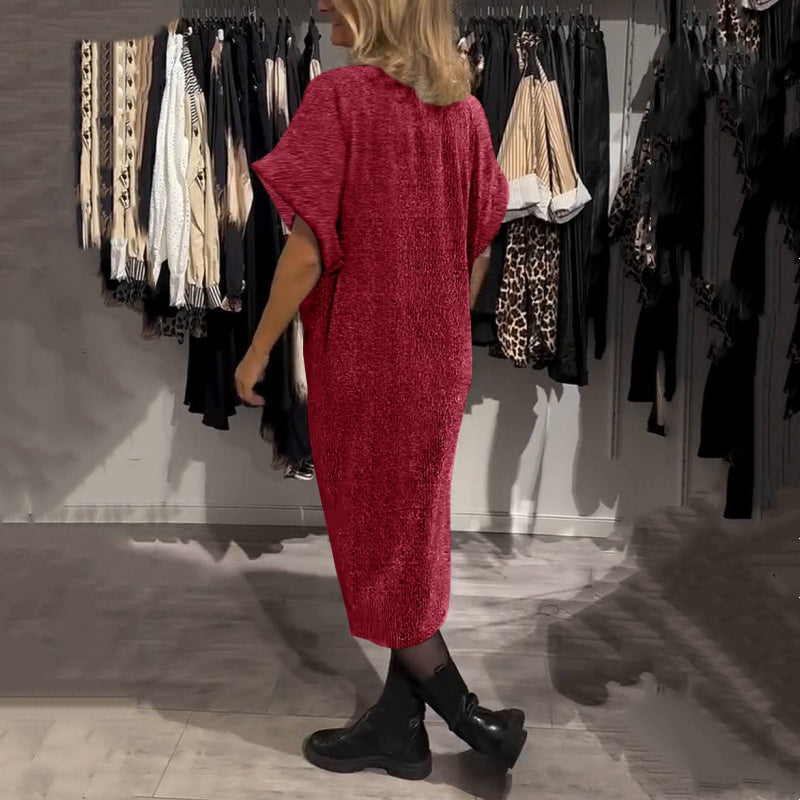 Chua | Mitternachtsglamour-Midikleid mit Knoten