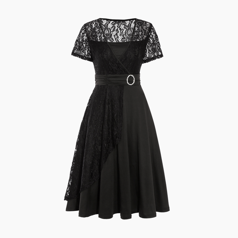 Ava | Kleid mit V-Ausschnitt und Taillenbetonung