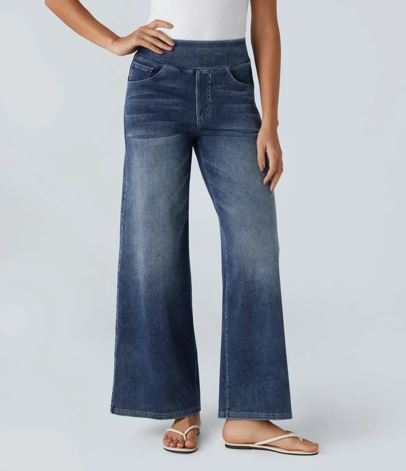 Pepa | Elastische Jeans mit hoher Taille