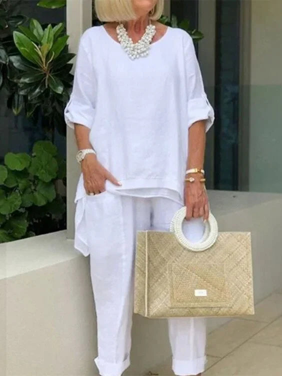 Elaina | Lässiger zweiteiliger Freizeitanzug für Damen