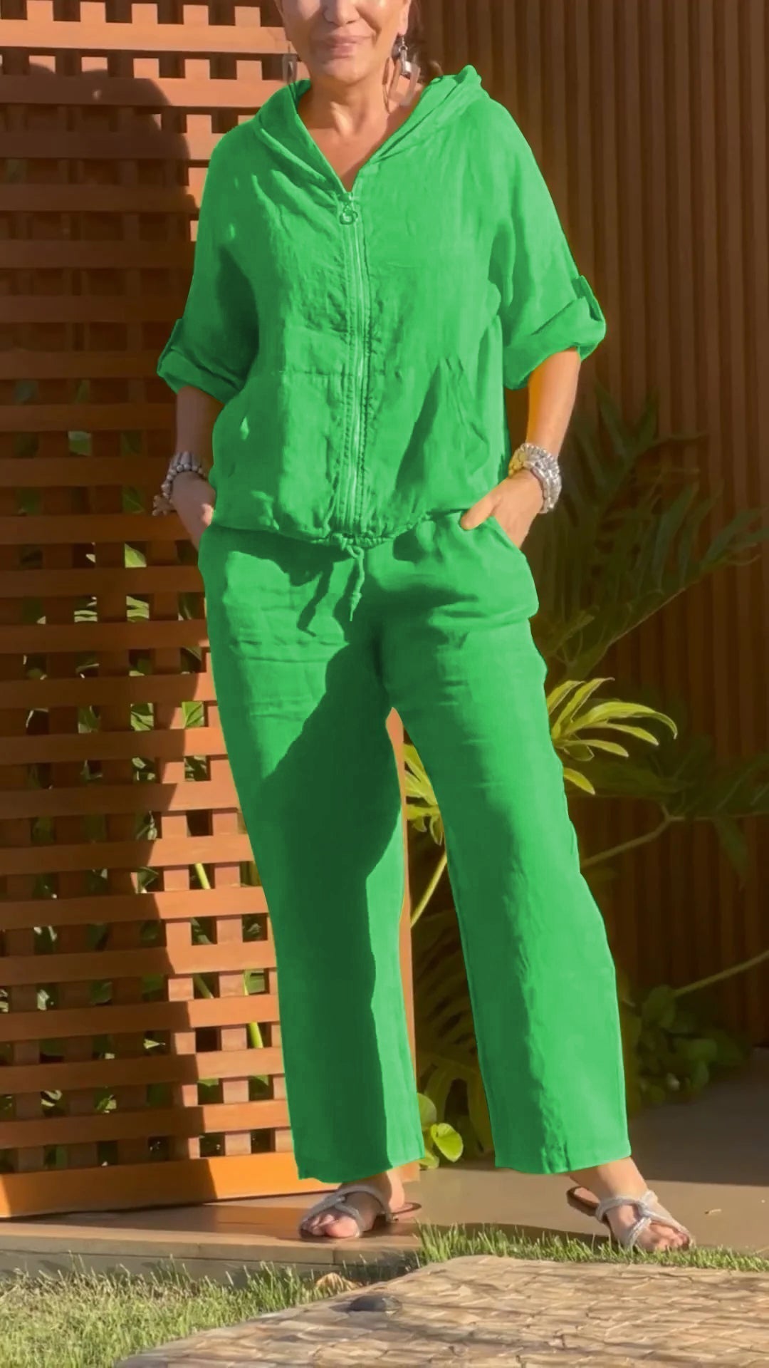 Callie | Bequemer zweiteiliger Anzug mit Kapuze für Damen