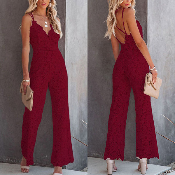 Karina | Feminin und stilvoller Spitzen-Overall