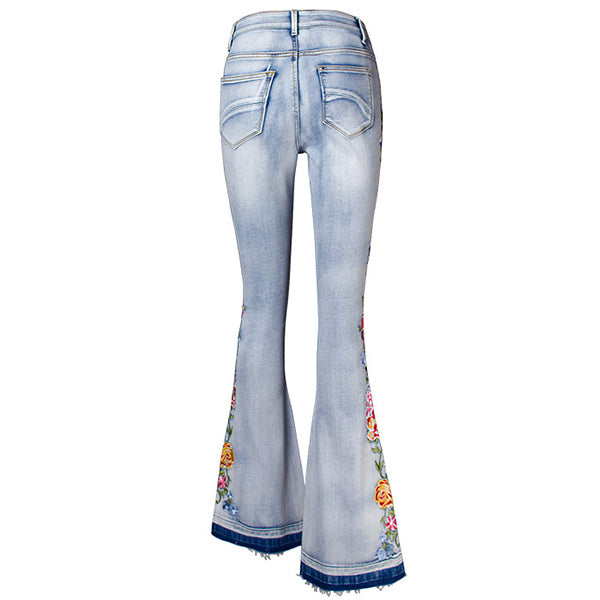 Daisy | Stylische Vintage-Jeans mit floralen Akzenten