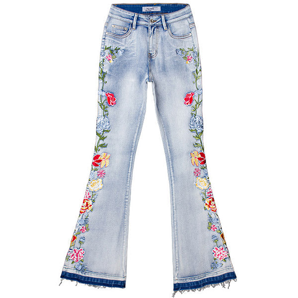 Daisy | Stylische Vintage-Jeans mit floralen Akzenten