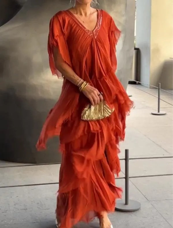 Valeen | Stilvolles Kleid mit fließendem Schnitt