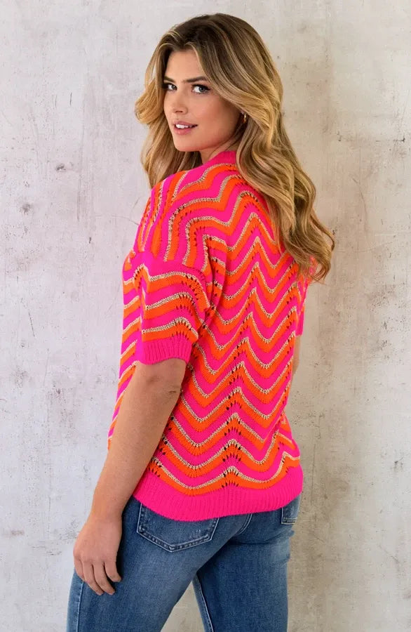 Blossom | femininer Zickzack-Pullover für den Alltag