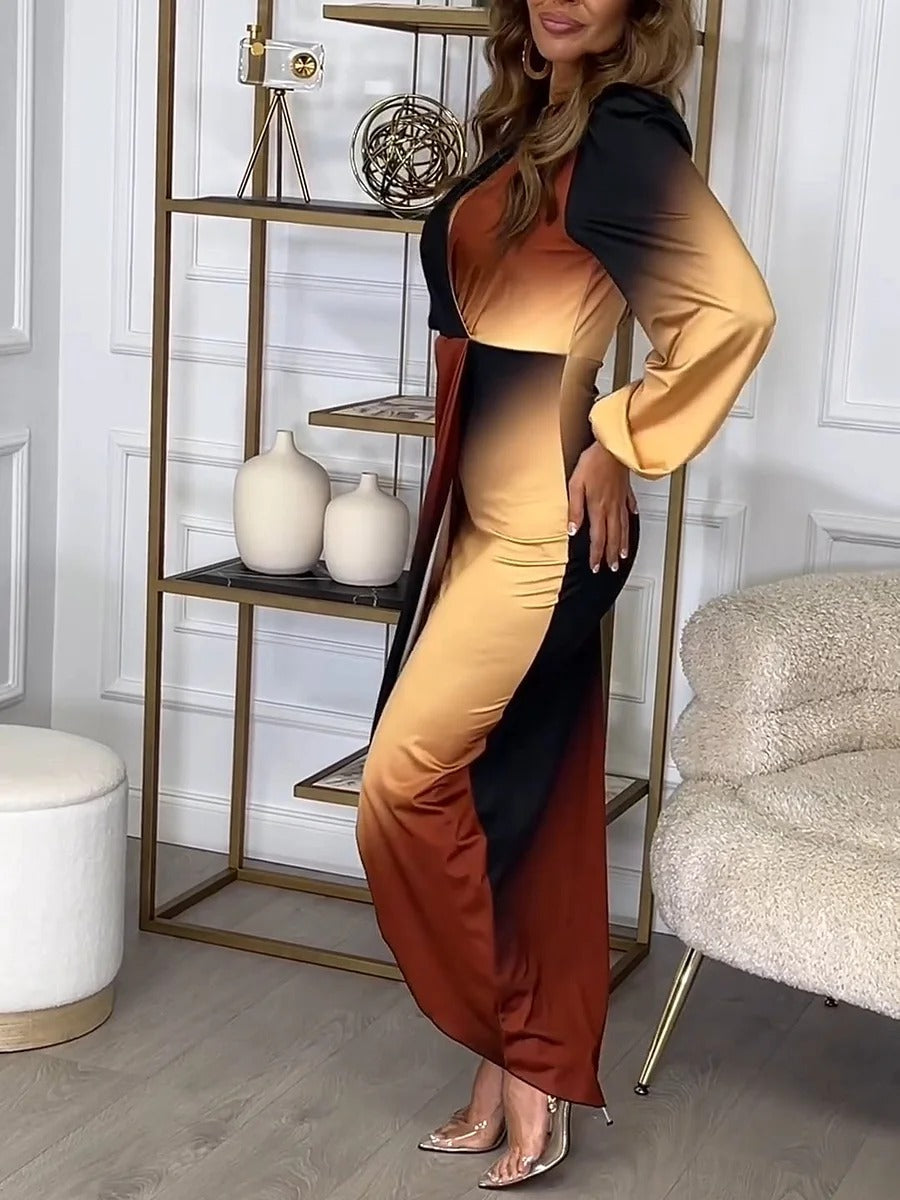 Leilani | figurbetontes Kleid, femininer V-Ausschnitt.