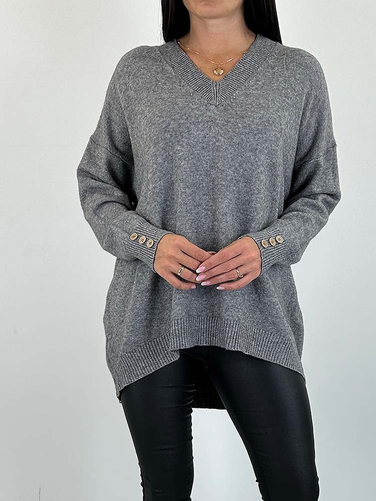 Zoryda | Strickpullover mit V-Ausschnitt