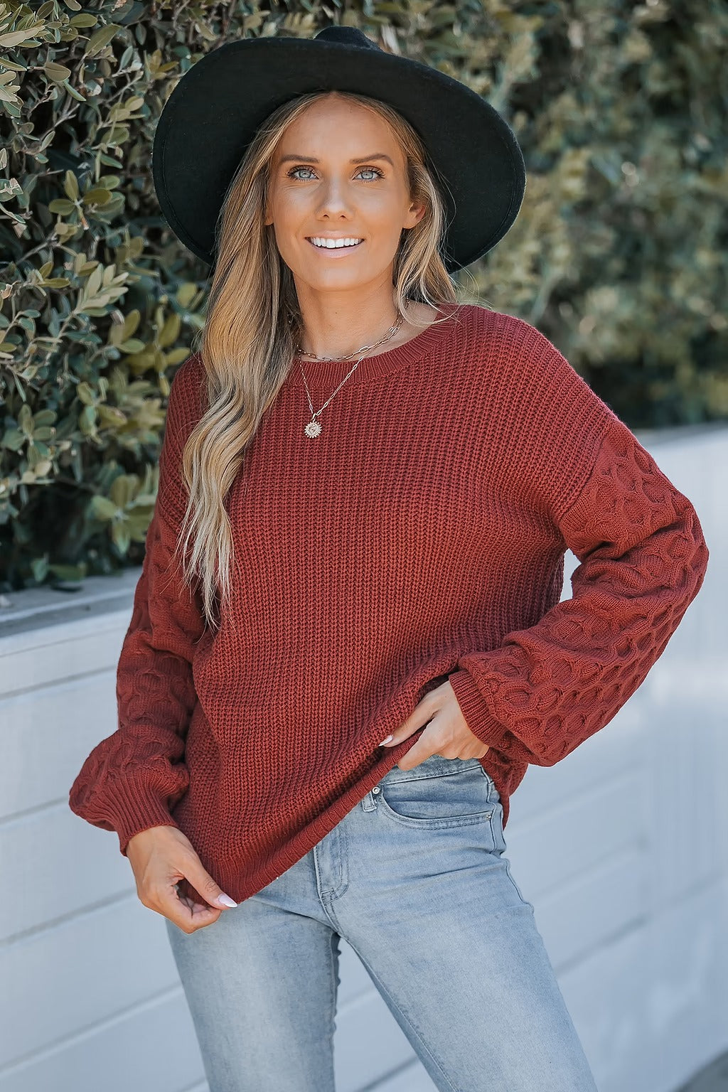 Zaylee | eleganter Pullover mit Puffärmeln für Damen