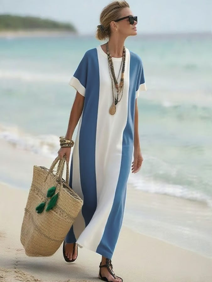 Hartt | Ärmelloses Sommerkleid mit Kontrastdruck