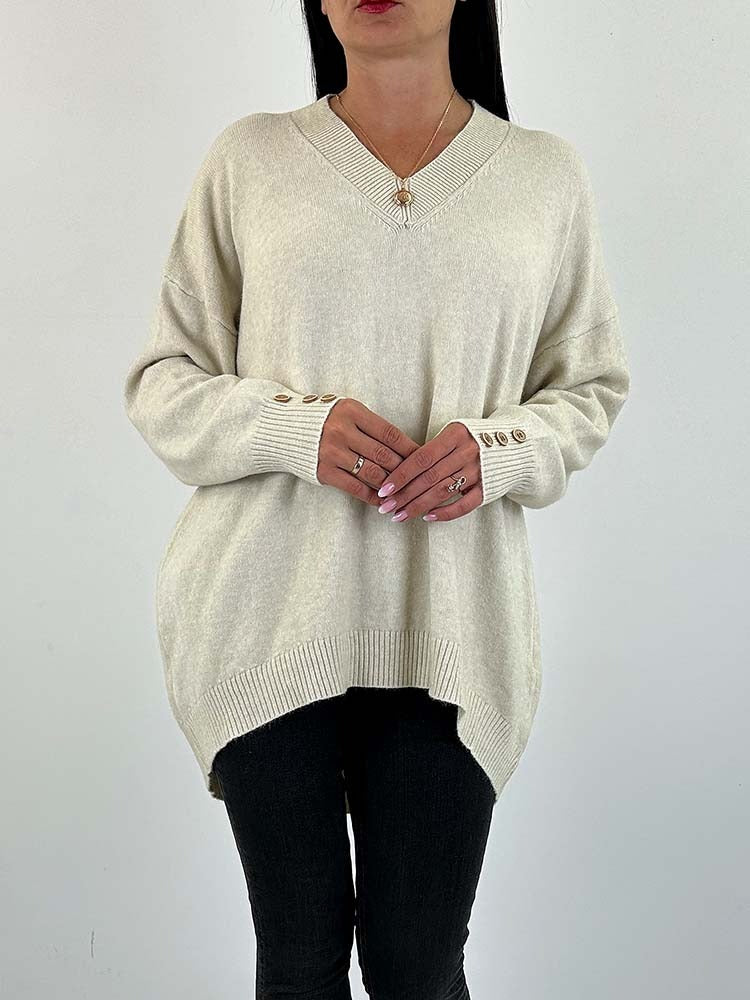 Zoryda | Strickpullover mit V-Ausschnitt