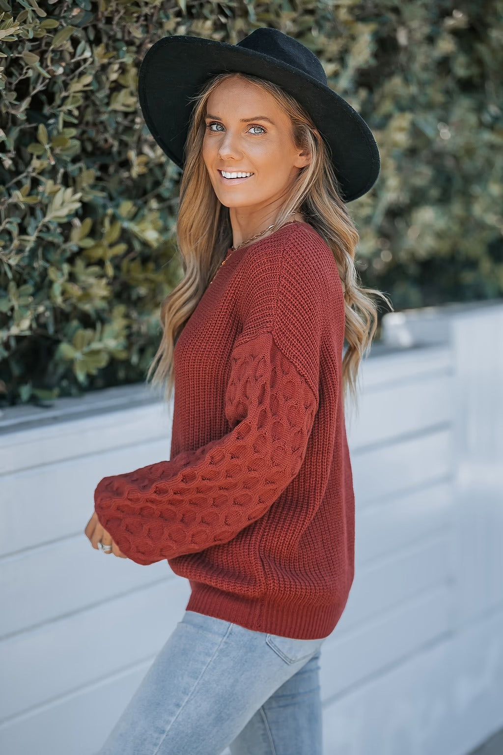 Zaylee | eleganter Pullover mit Puffärmeln für Damen