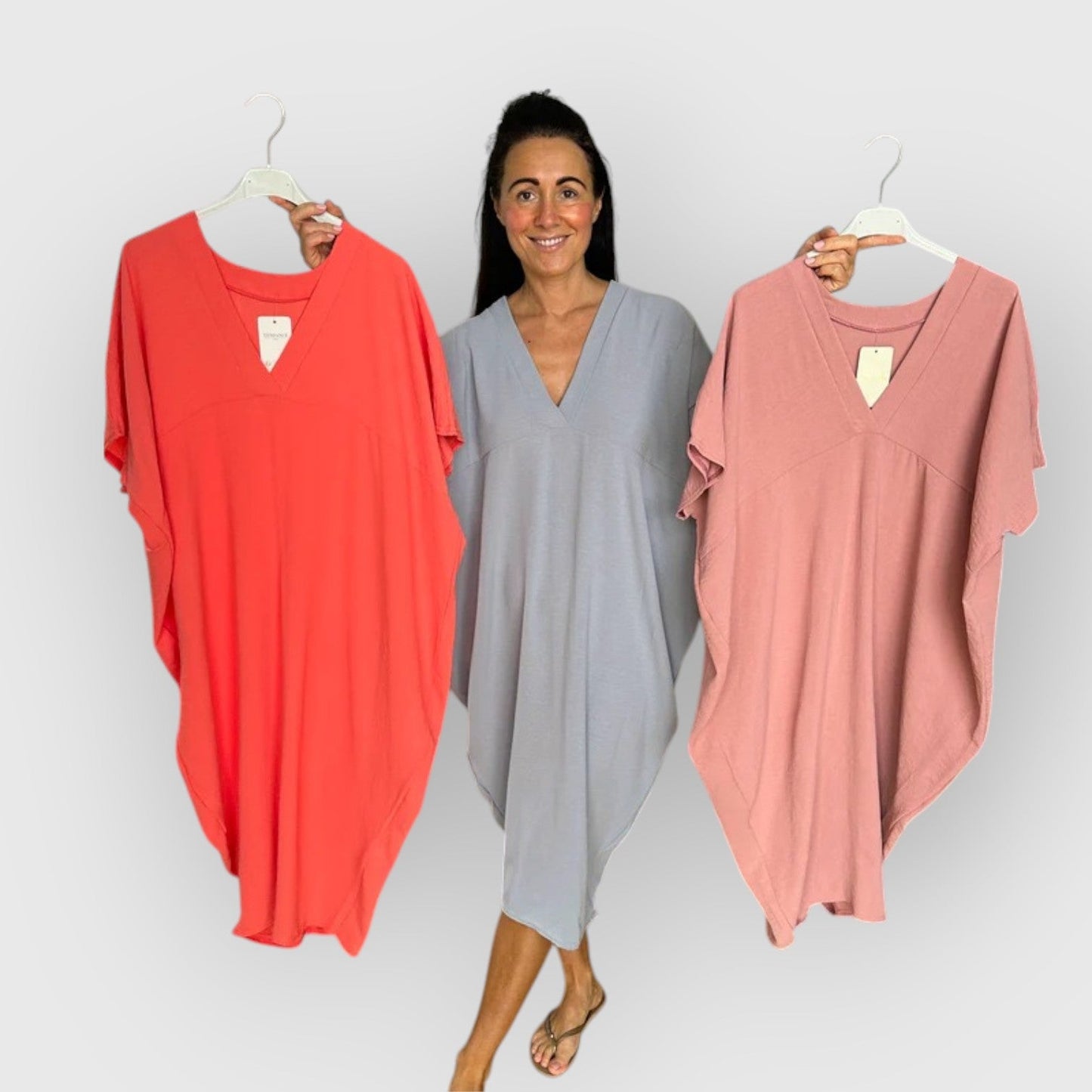 Mirona | Maxikleid mit V-Ausschnitt