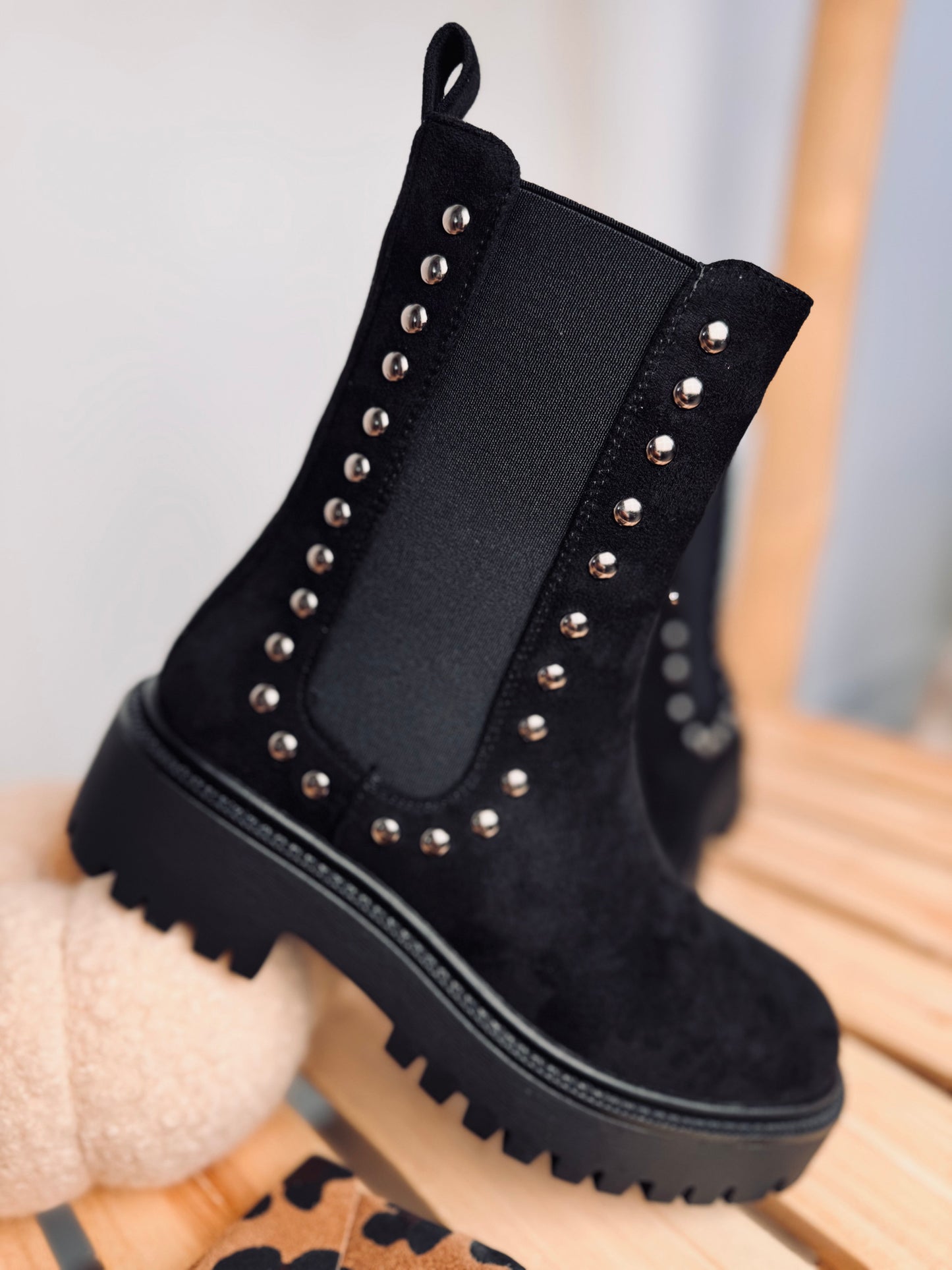 Jasmien | Stiefeletten in Taupe