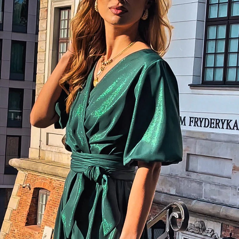 Nizza | Ausgestelltes Glitzerkleid