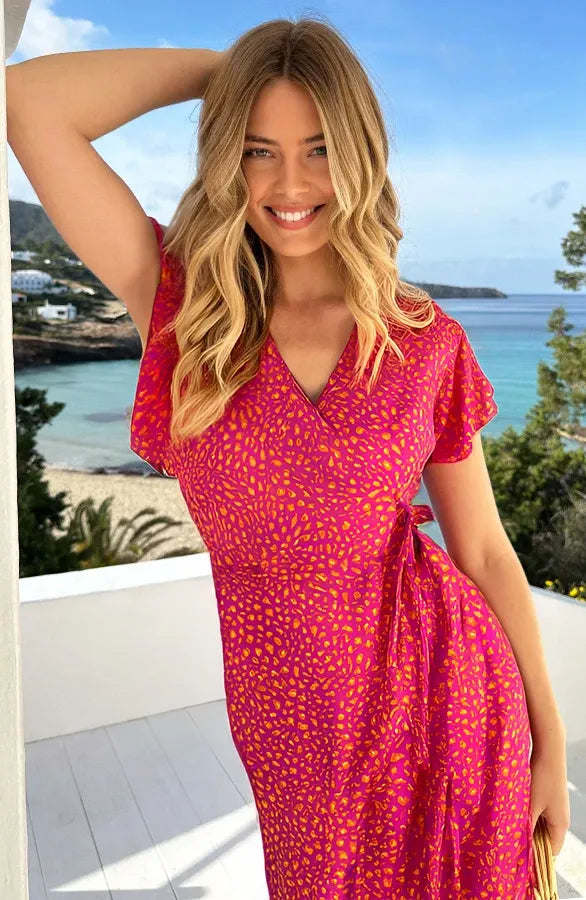 Brianna | feminines Wickelkleid mit Leopardenmuster