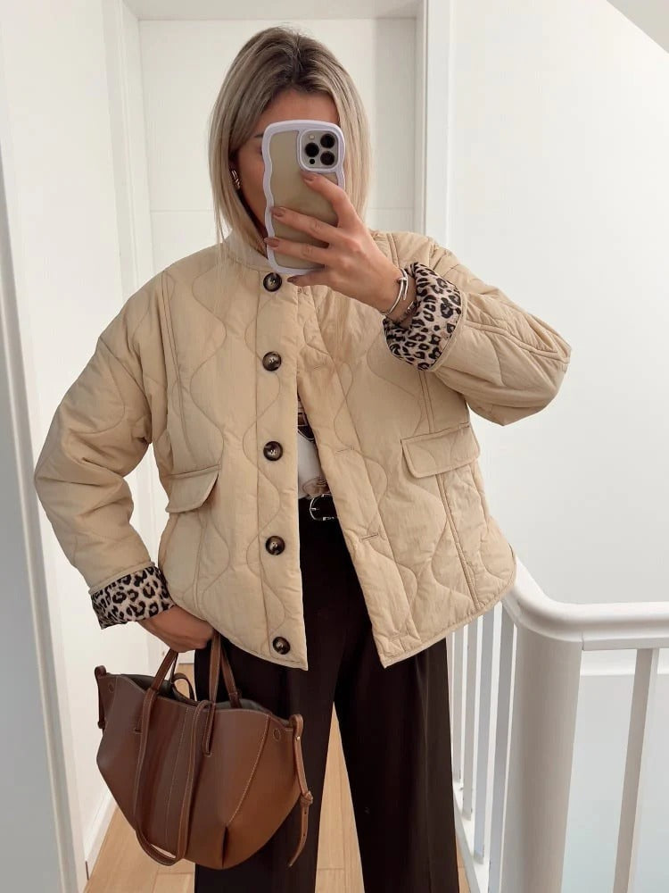 Namie | Elegante Jacke mit Leopardenmuster