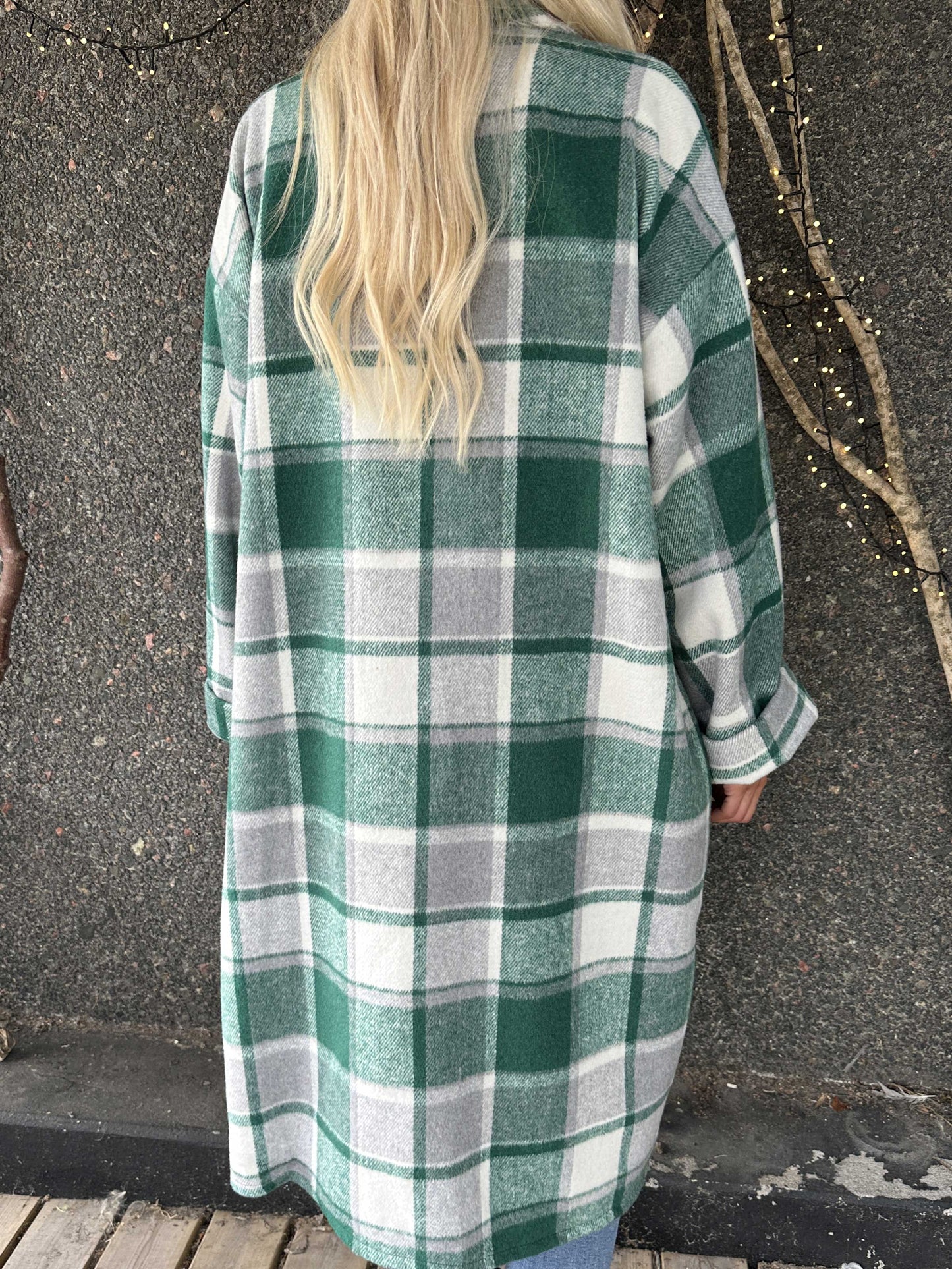 Karolyn | Kariertes Viskose-Hemdkleid