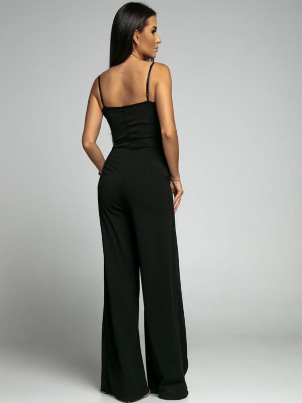 Elodie | Eleganter schwarzer Overall